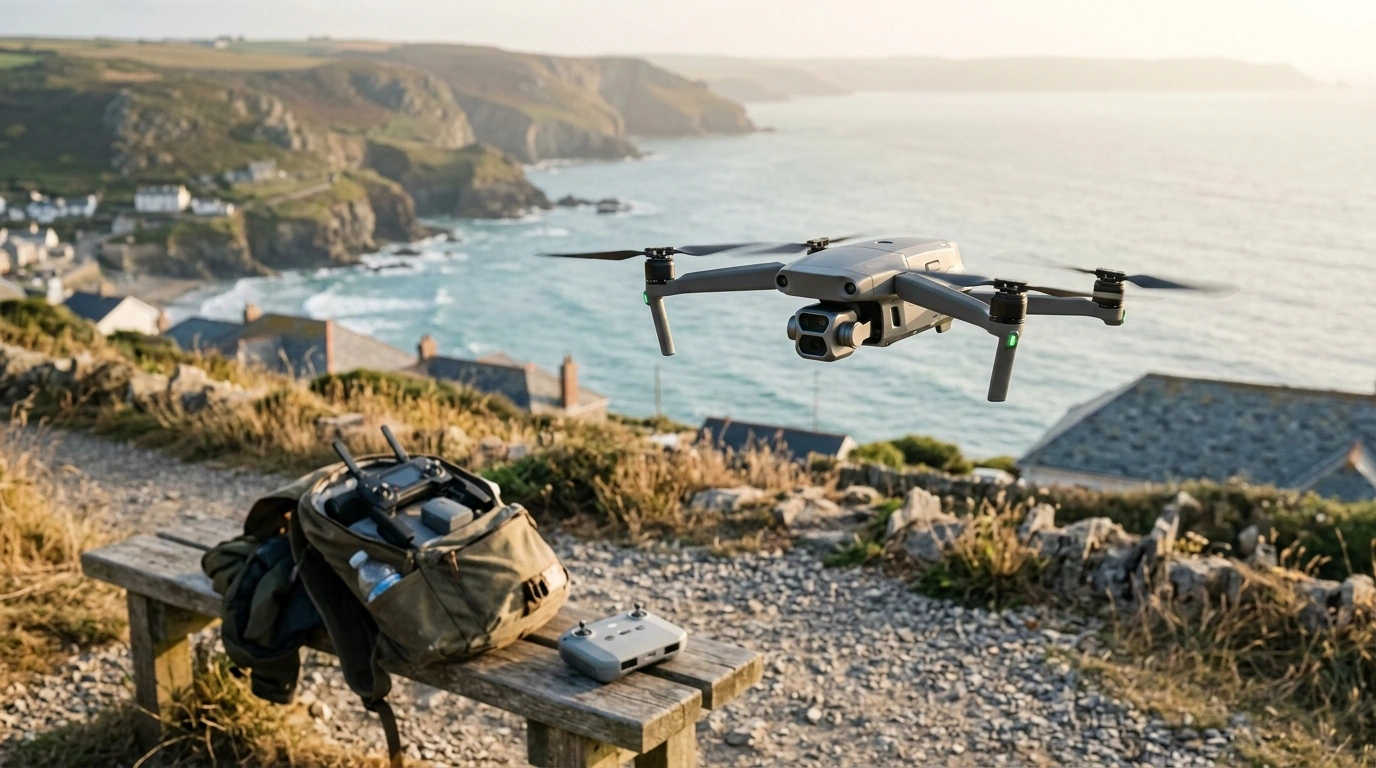 8K Dual Camera Foldable Drone: Brushless + Avoidance