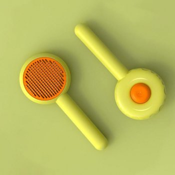 Deluxe Donut Grooming Brush: Easy Shedding Control